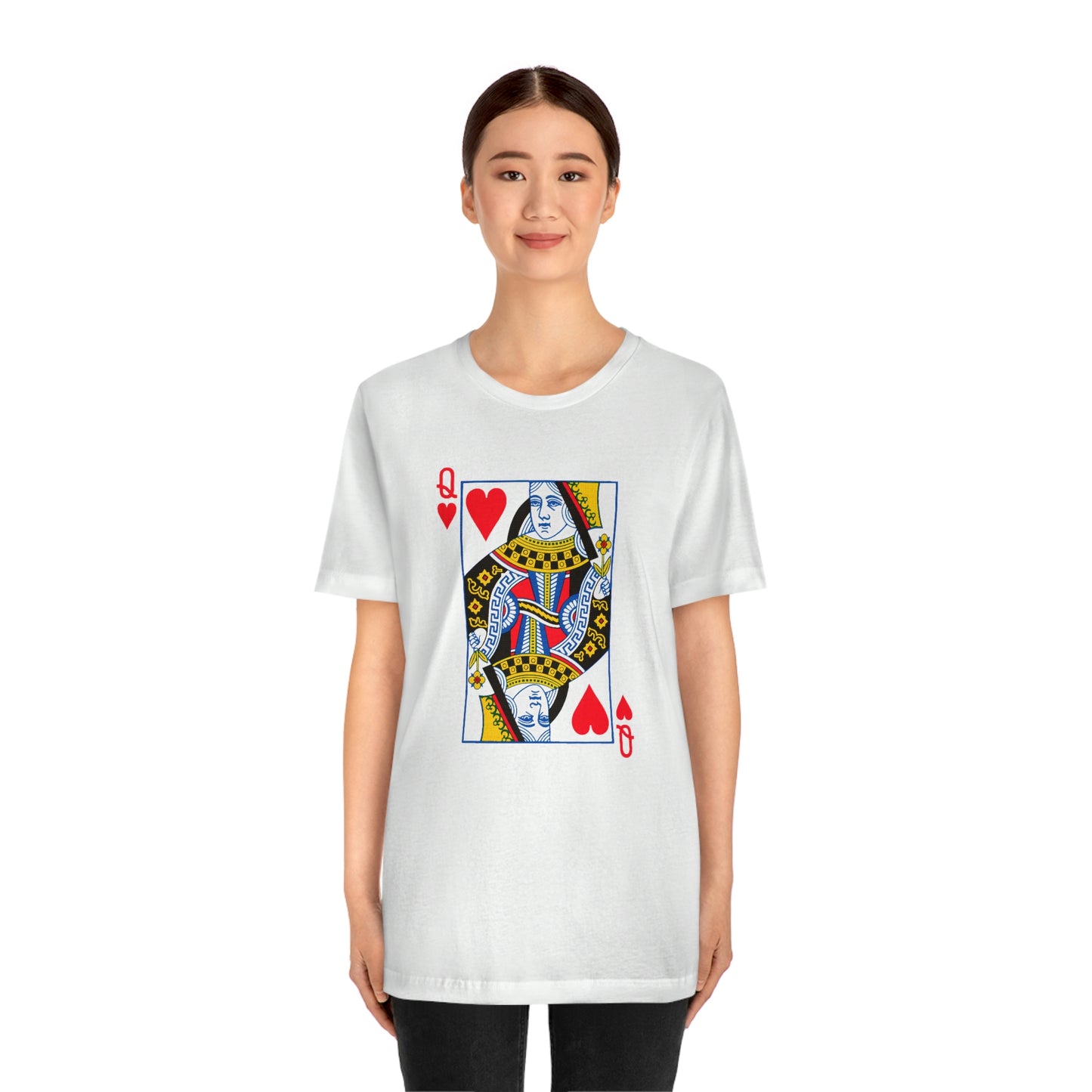 "Queen of Hearts" Unisex Jersey Short Sleeve Tee