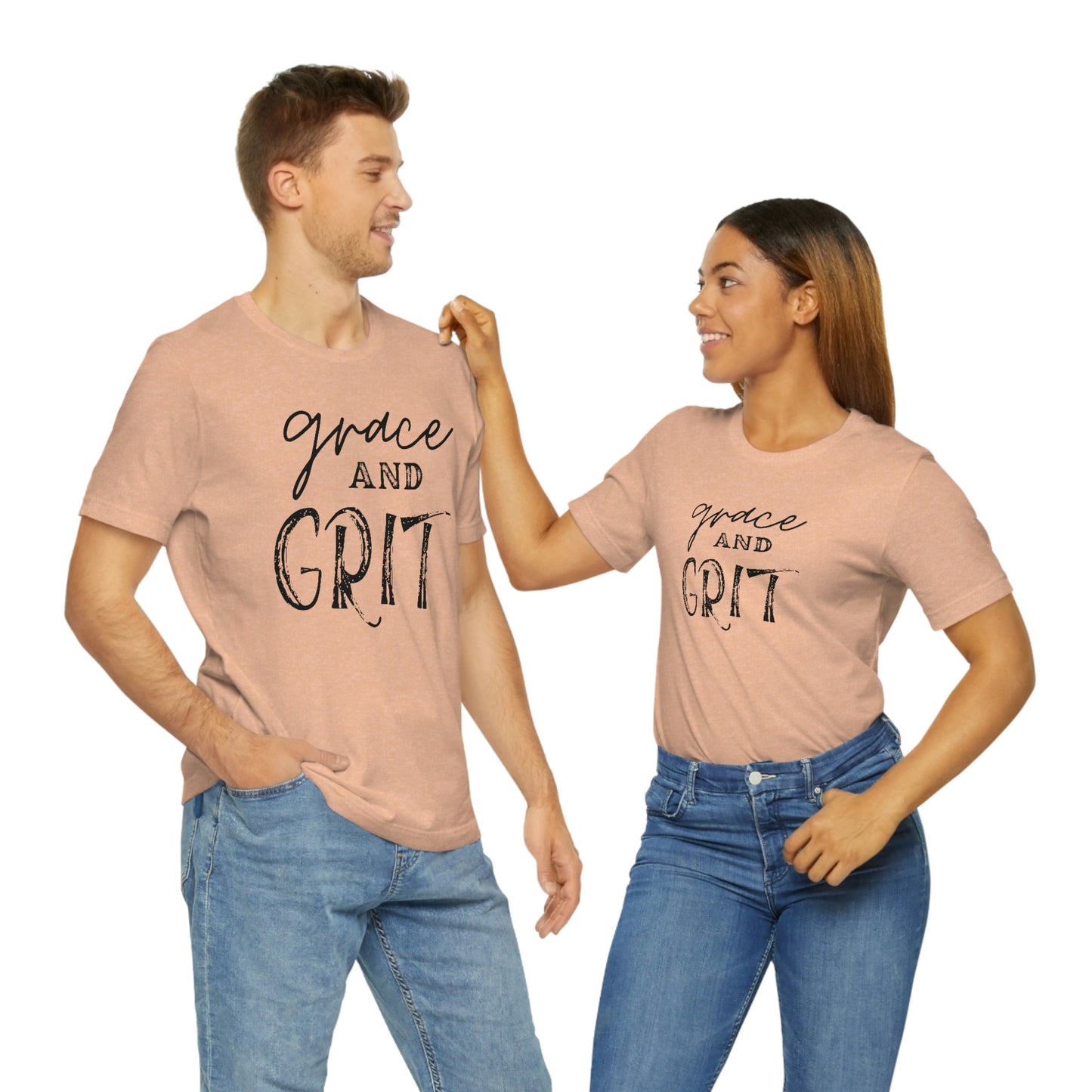 "Grace and Grit" Unisex Jersey Short Tee