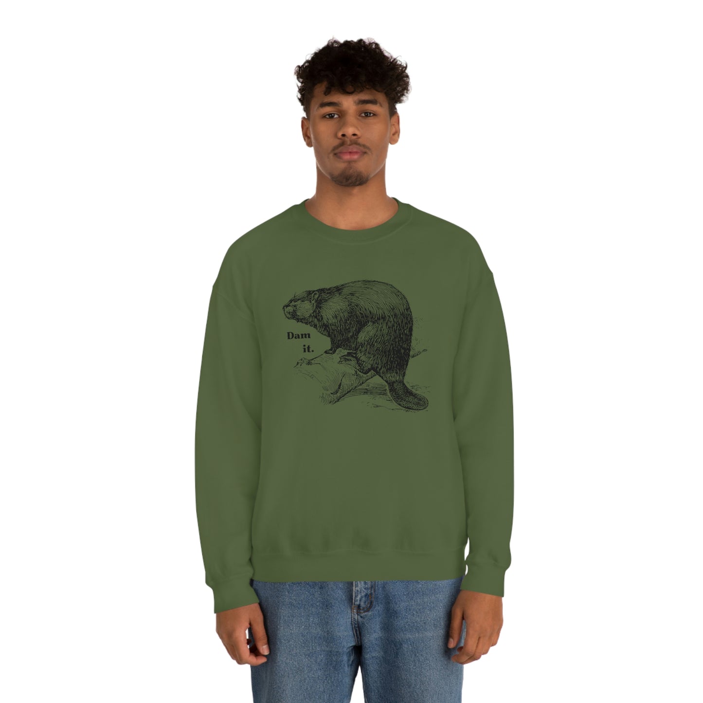 "Dam it" Gildan Graphic Crewneck Sweatshirt