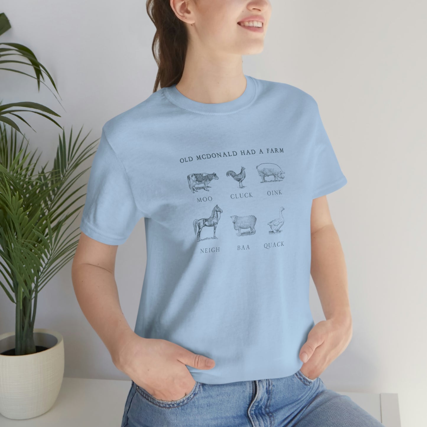 "Old McDonald Tee" Unisex Jersey Short Sleeve Tee (Bella Canvas 3001)