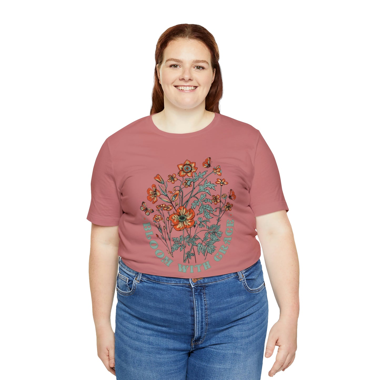 "Bloom With Grace" Bella Canvas Short Sleeve Tee