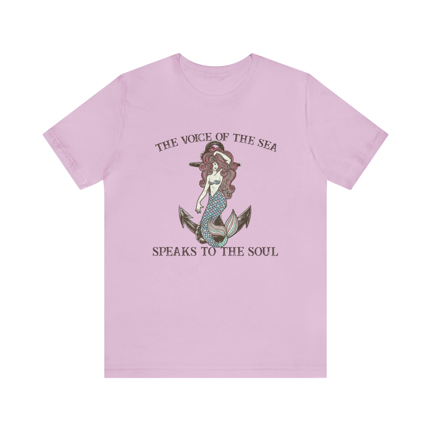 "The Voice of the Sea Speaks to the Soul" Bella Canvas Short Sleeve Tee