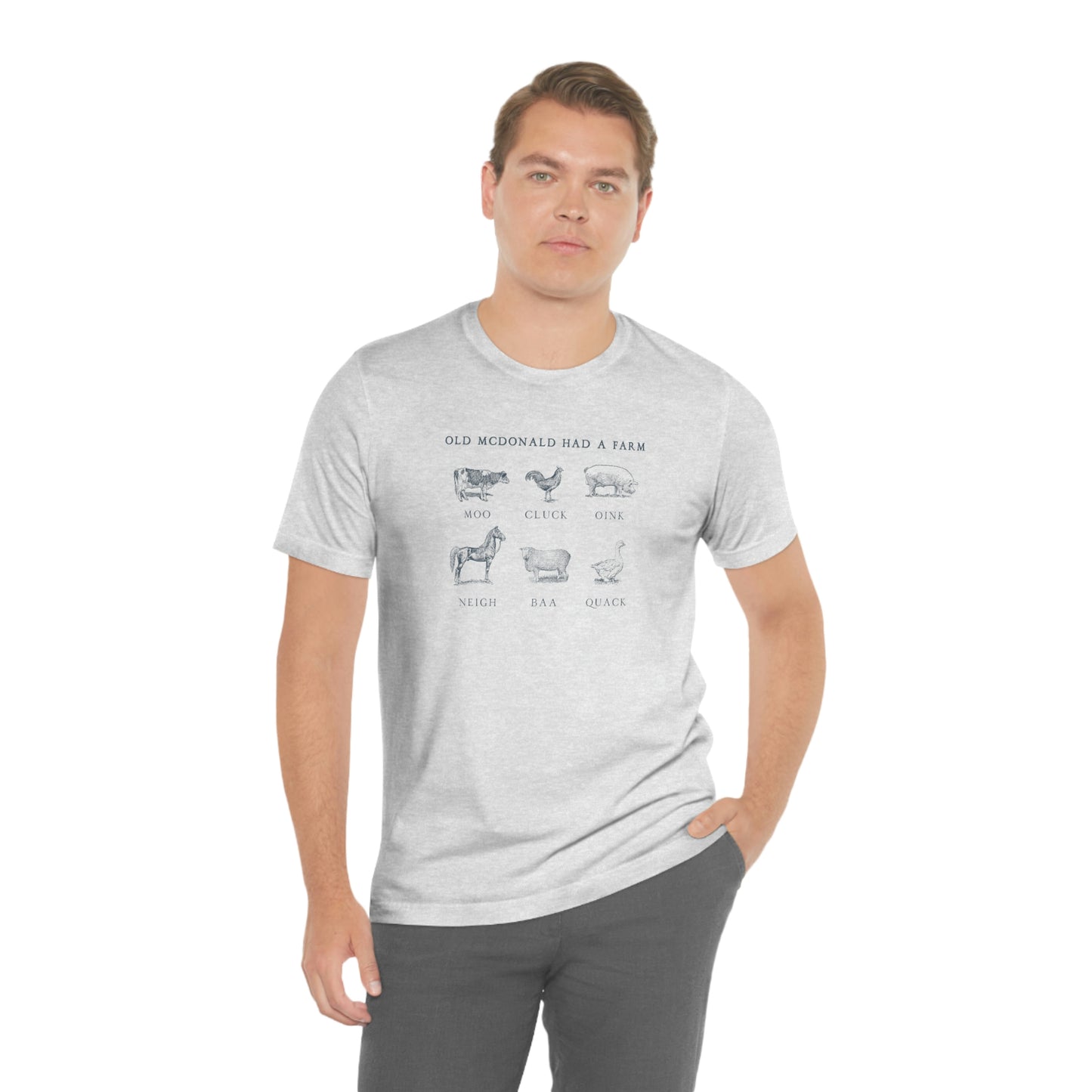 "Old McDonald Tee" Unisex Jersey Short Sleeve Tee (Bella Canvas 3001)