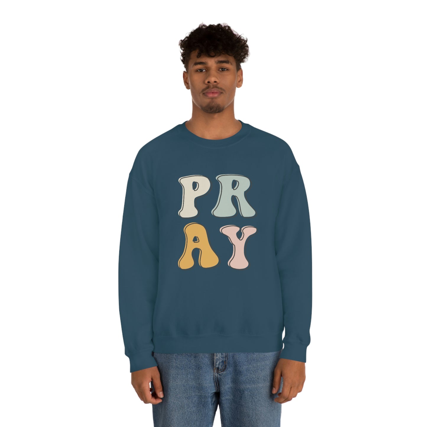 "Pray" Unisex Heavy Blend™ Crewneck Sweatshirt