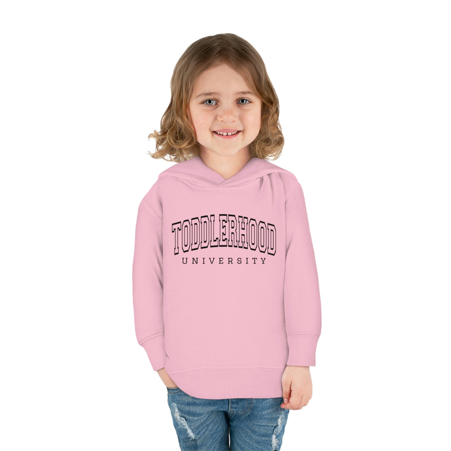 "Toddlerhood University" Toddler Pullover Fleece Hoodie (2T-6T)