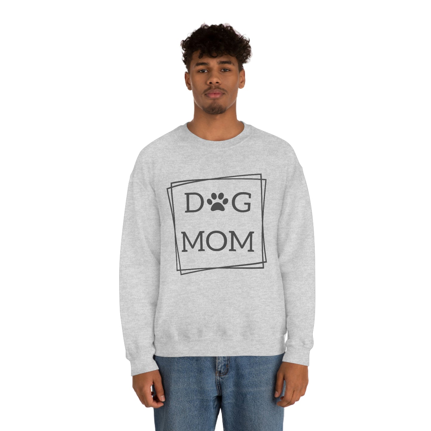 "Dog Mom" Unisex Heavy Blend™ Crewneck Sweatshirt