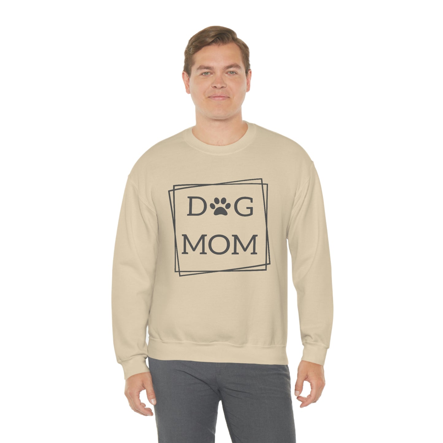 "Dog Mom" Unisex Heavy Blend™ Crewneck Sweatshirt