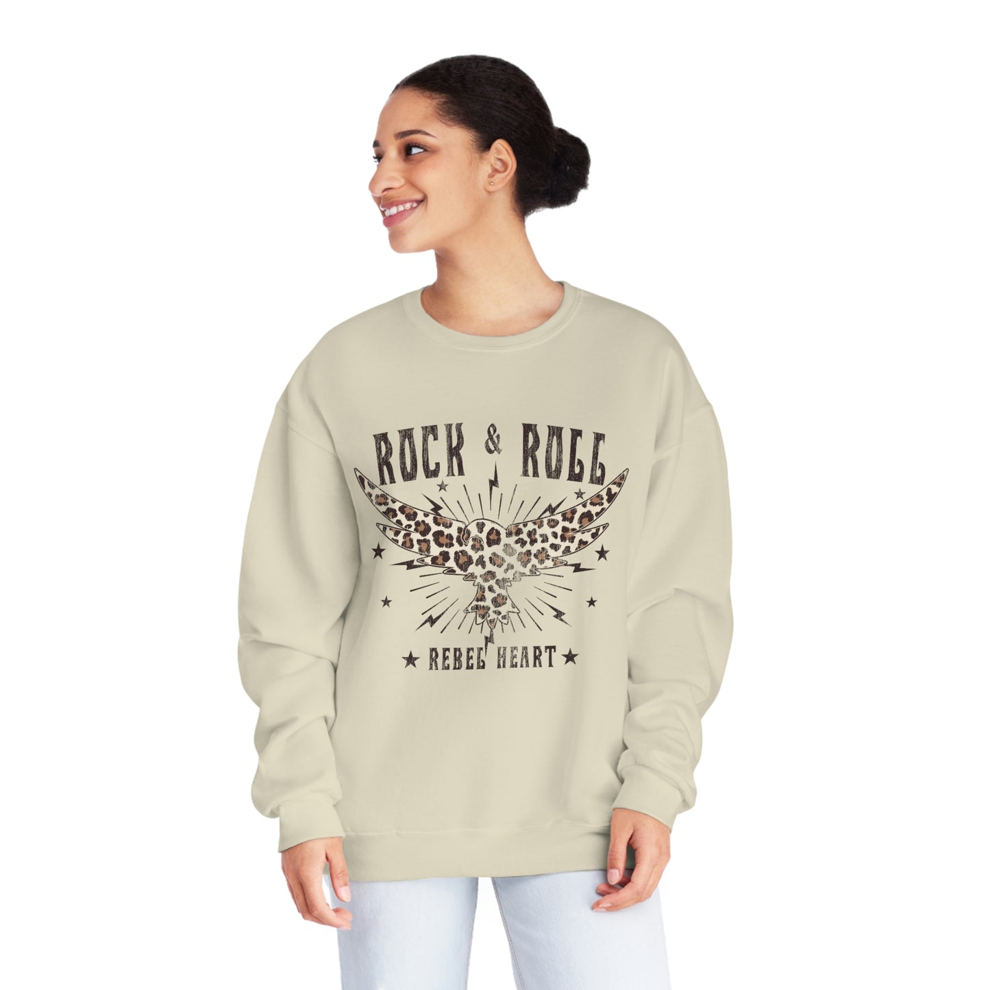 "Rock & Roll" Unisex NuBlend® Crewneck Sweatshirt