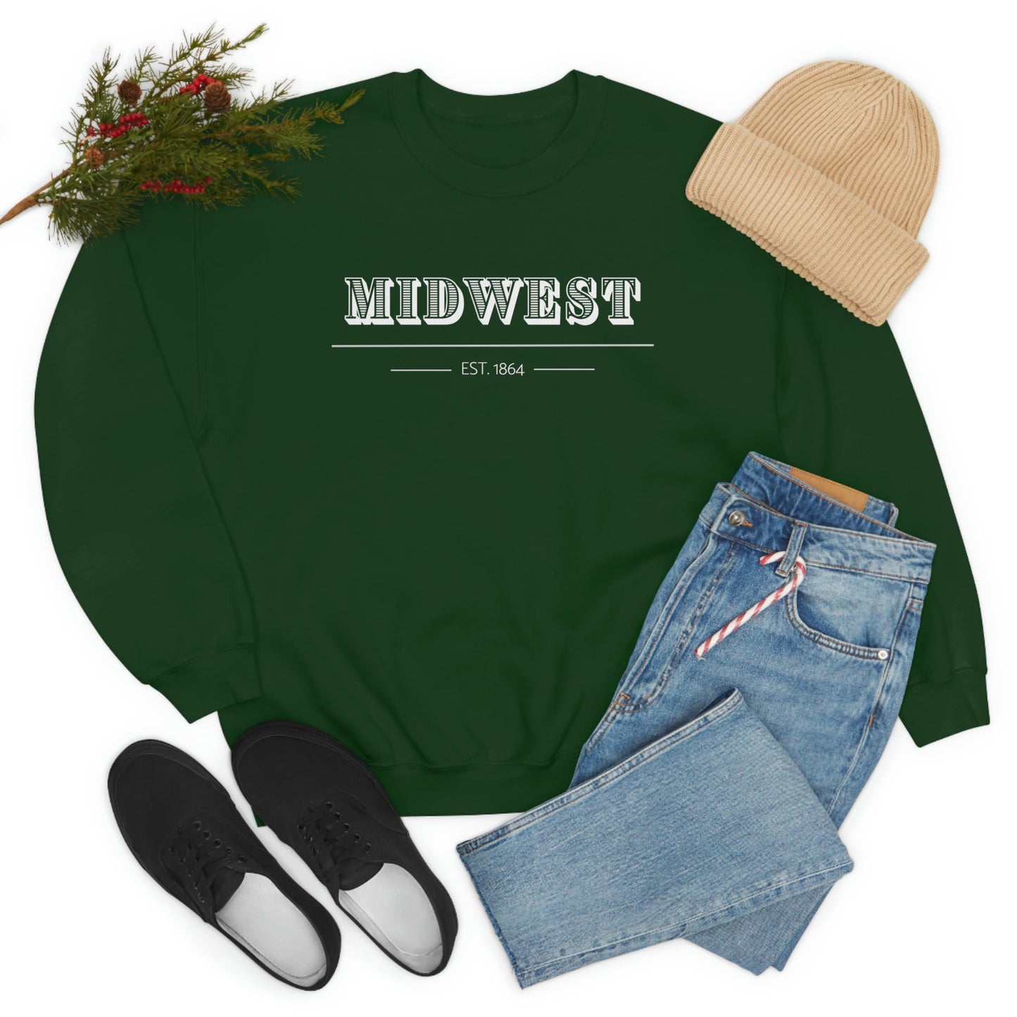 "Midwest" Unisex Heavy Blend™ Crewneck Sweatshirt