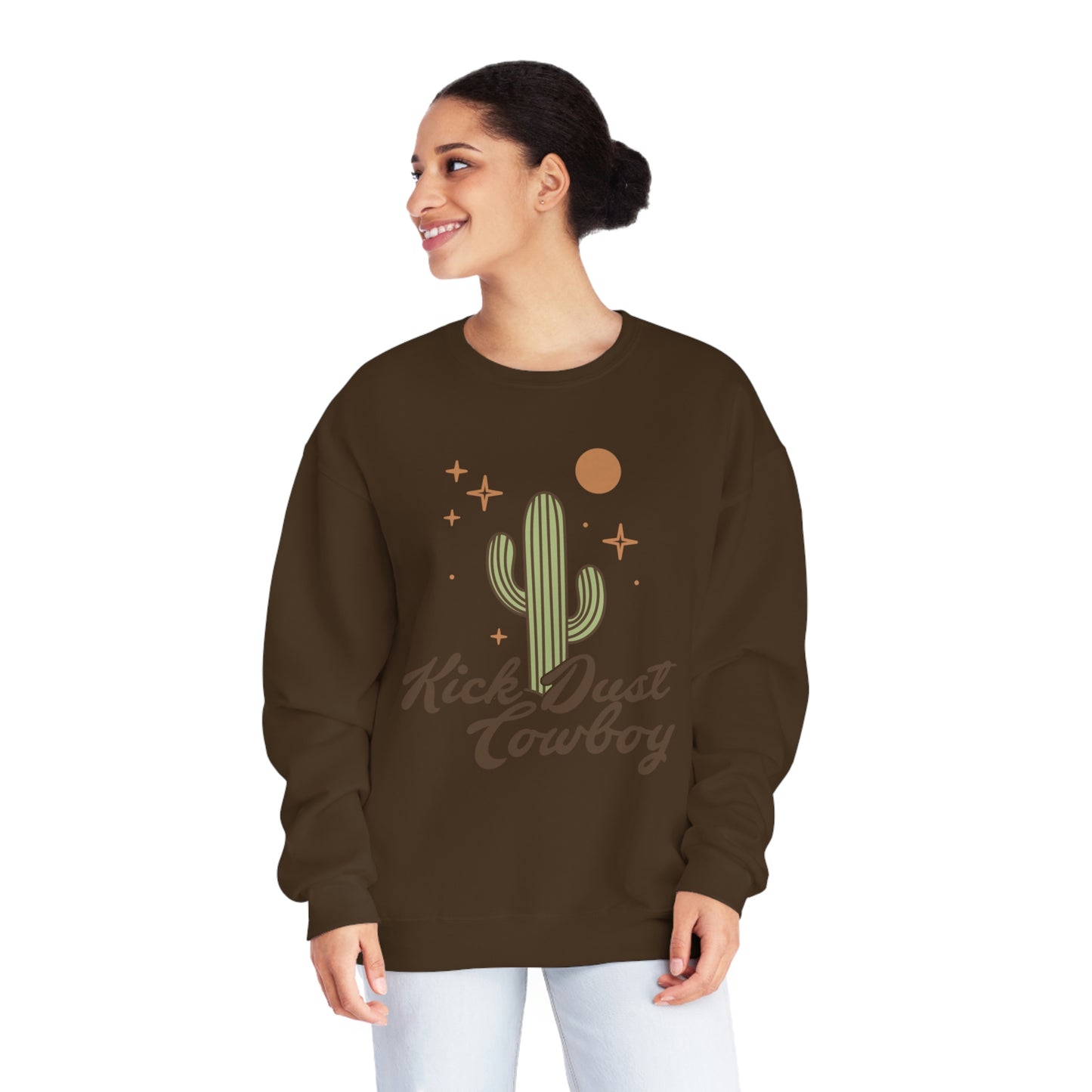 "Kick Dust Cowboy" Unisex NuBlend® Crewneck Sweatshirt