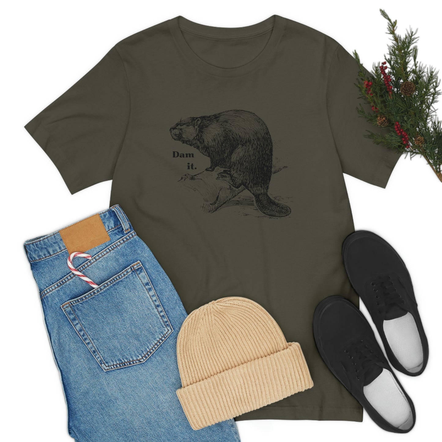 "Dam it" Bella Canvas Graphic Short Sleeve Tee