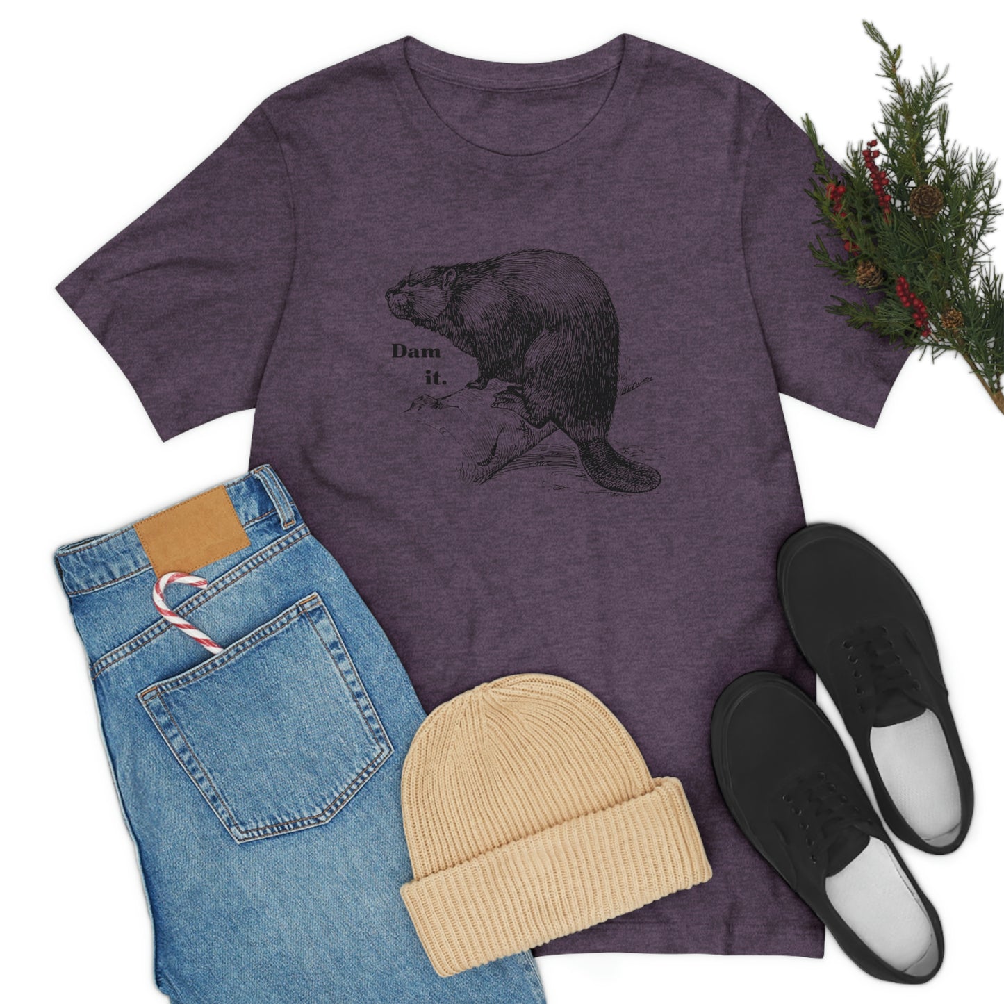 "Dam it" Bella Canvas Graphic Short Sleeve Tee