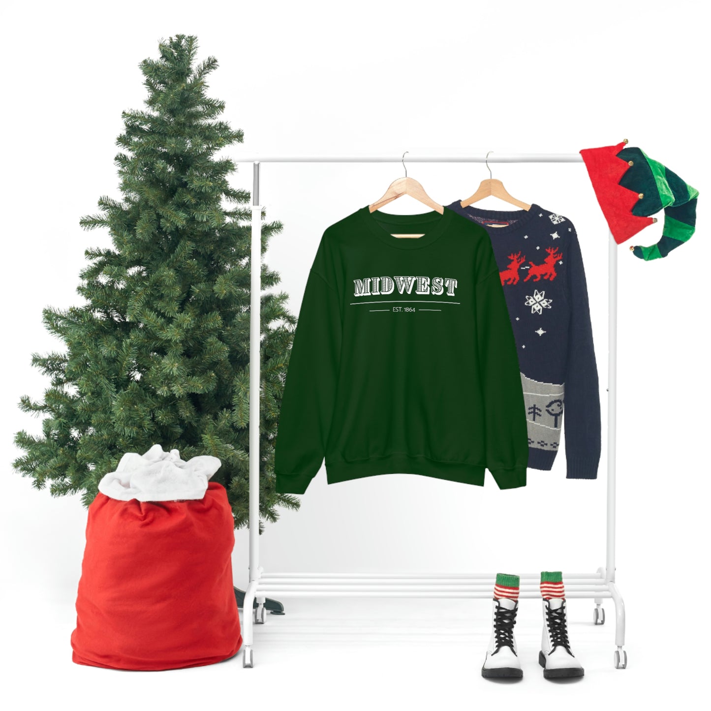 "Midwest" Unisex Heavy Blend™ Crewneck Sweatshirt