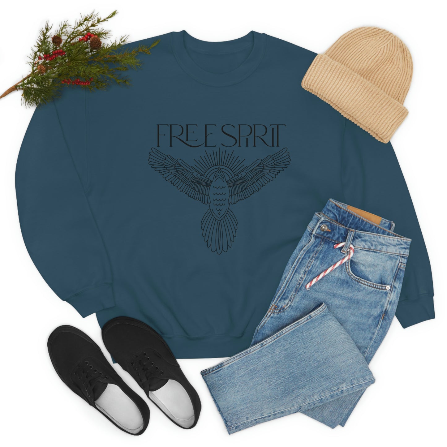 "Free Spirit" Unisex Crewneck Sweatshirt