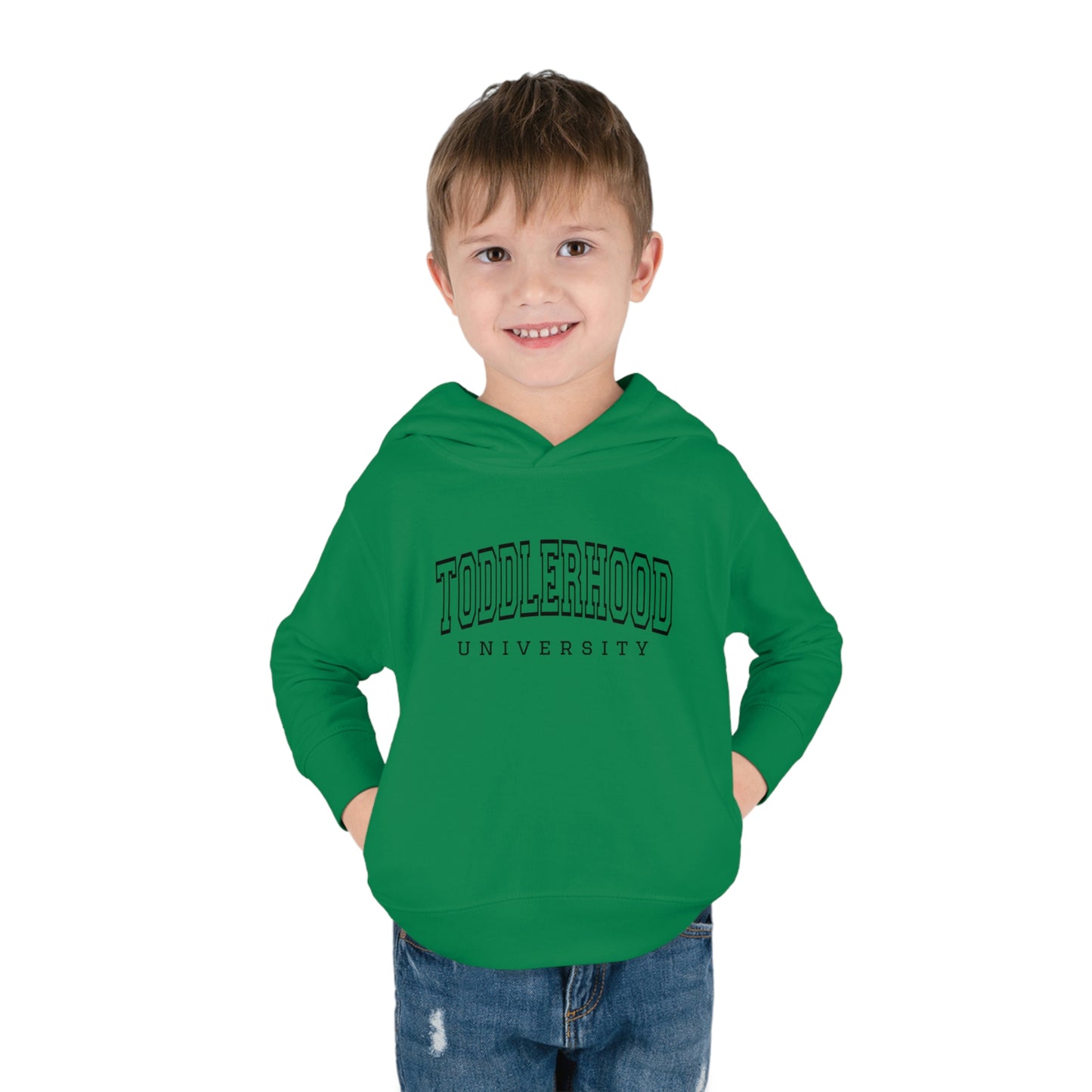 "Toddlerhood University" Toddler Pullover Fleece Hoodie (2T-6T)