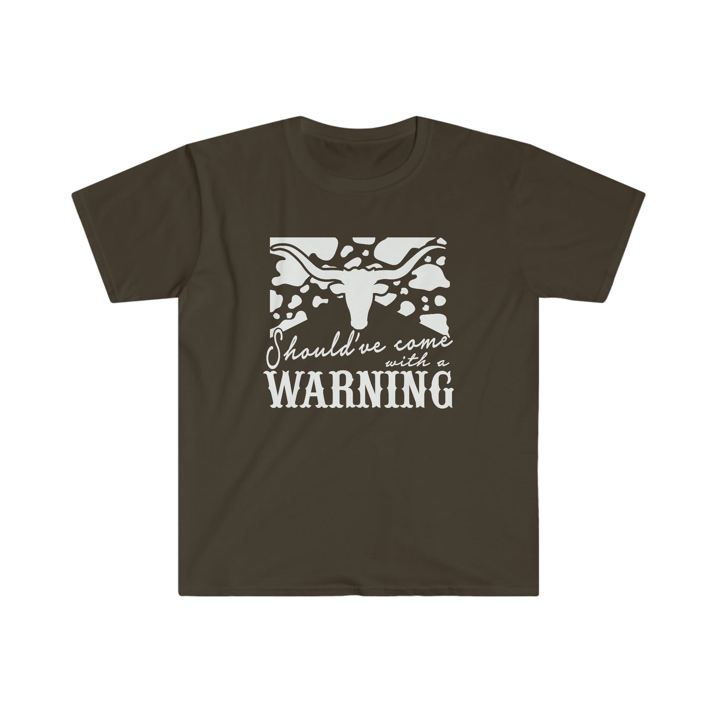 "Should've Come with a Warning" Unisex Heavy Cotton Tee