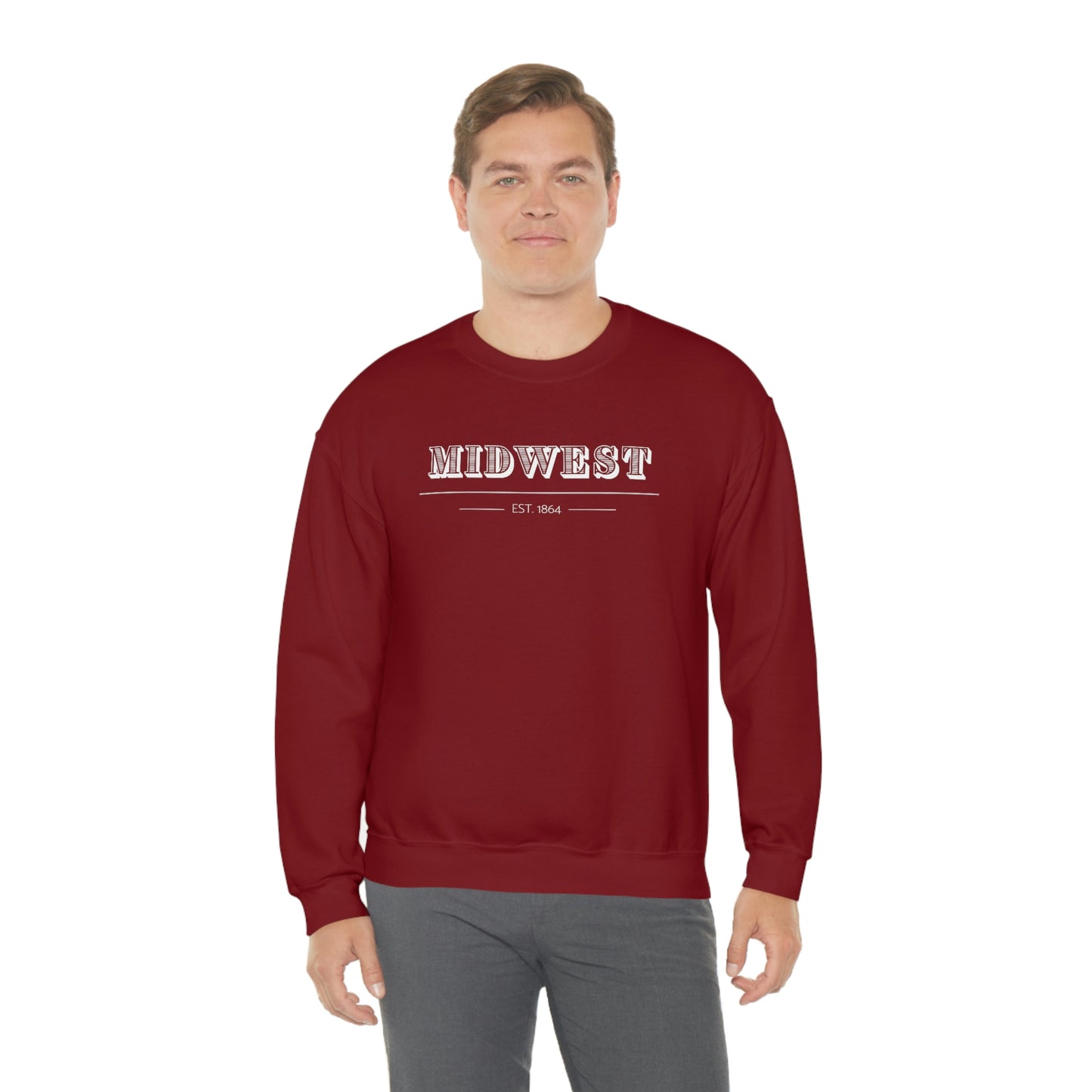 "Midwest" Unisex Heavy Blend™ Crewneck Sweatshirt