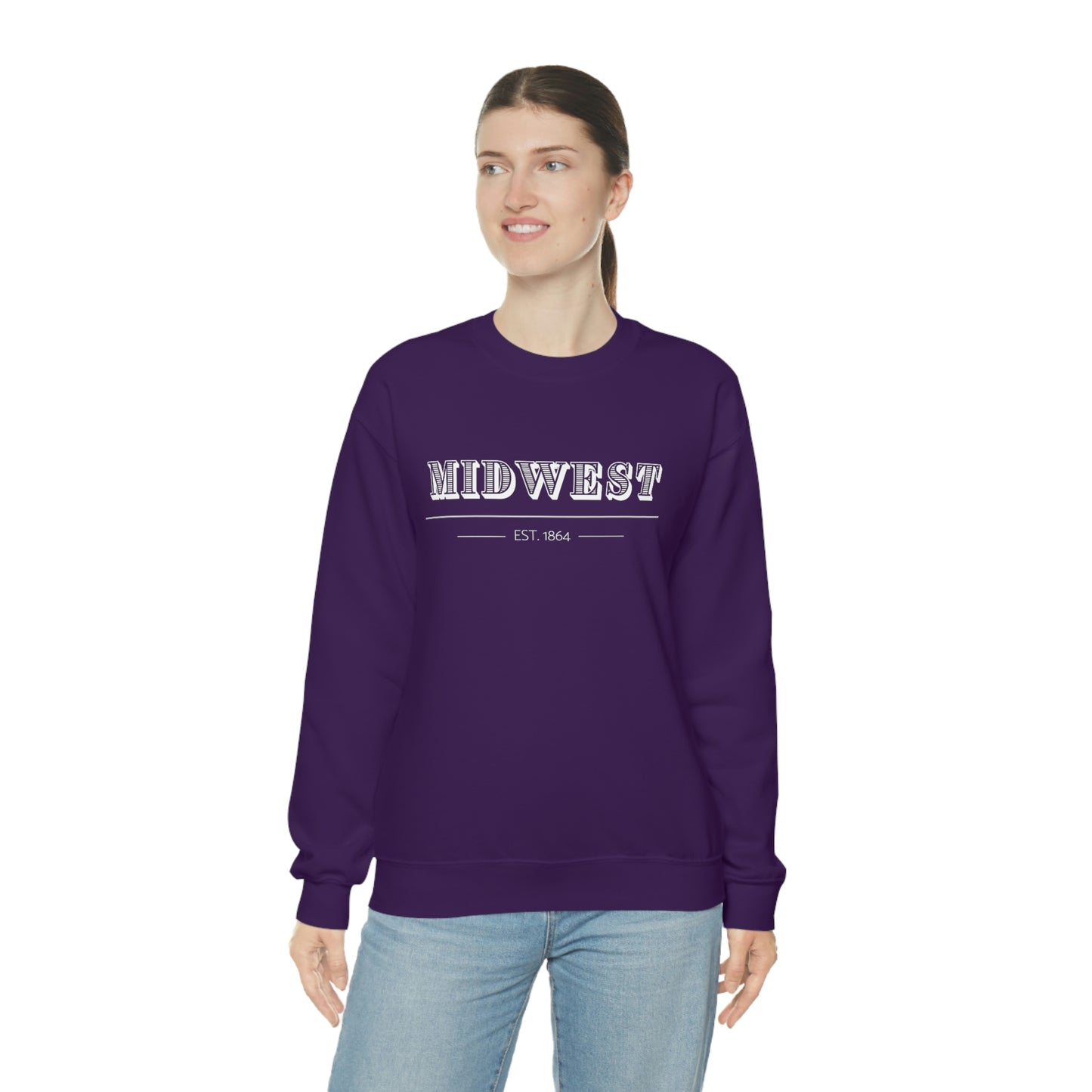 "Midwest" Unisex Heavy Blend™ Crewneck Sweatshirt