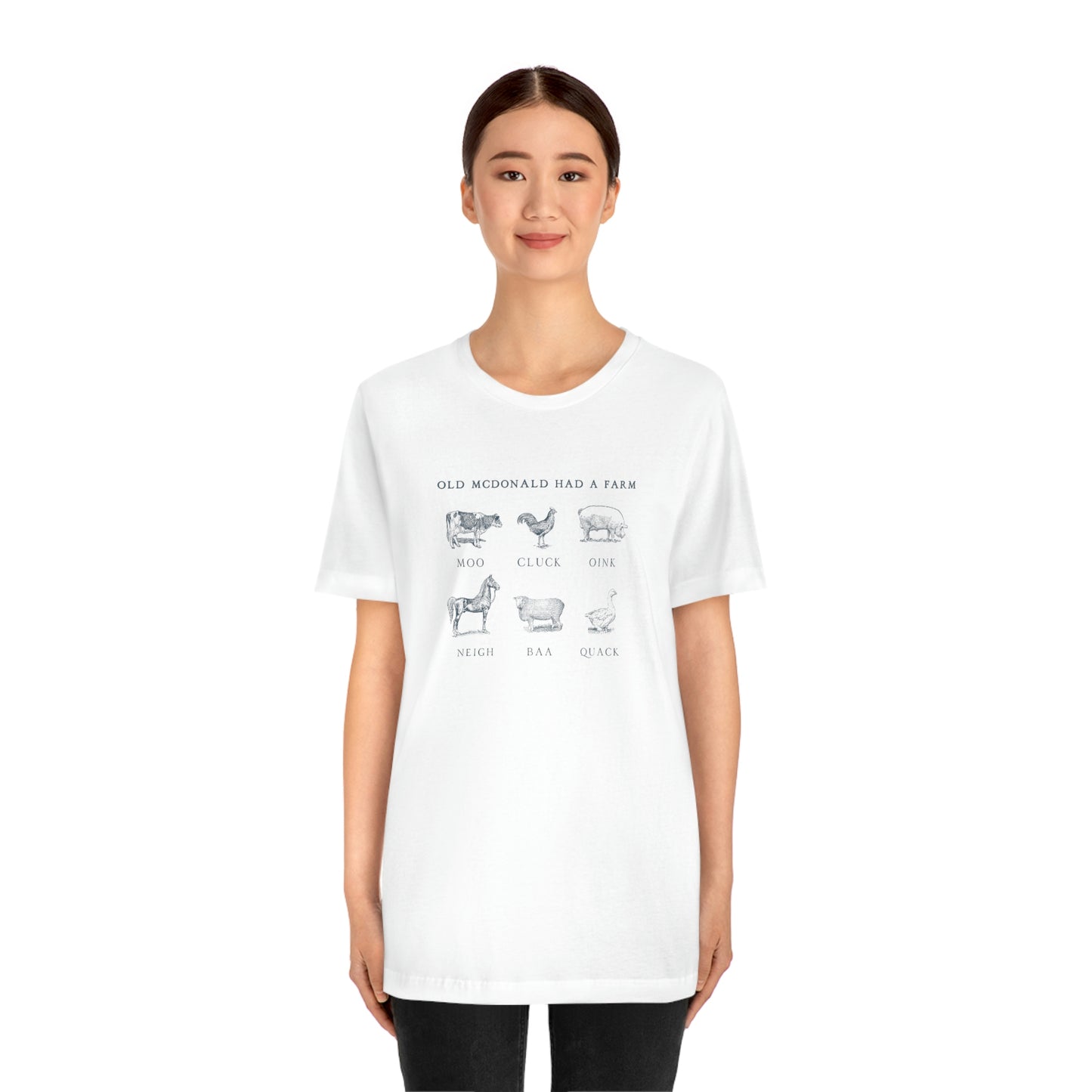"Old McDonald Tee" Unisex Jersey Short Sleeve Tee (Bella Canvas 3001)