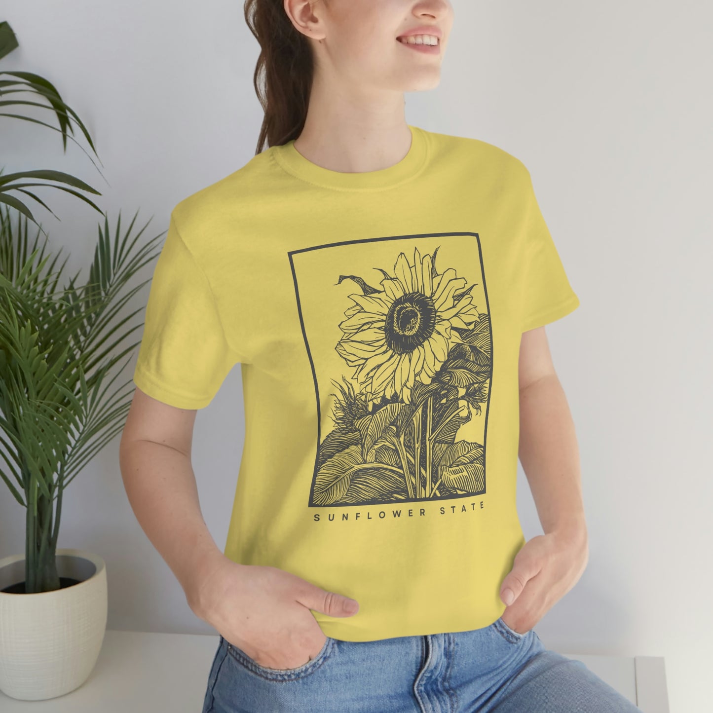 "Sunflower" Bella Canvas Unisex Jersey Short Sleeve Tee