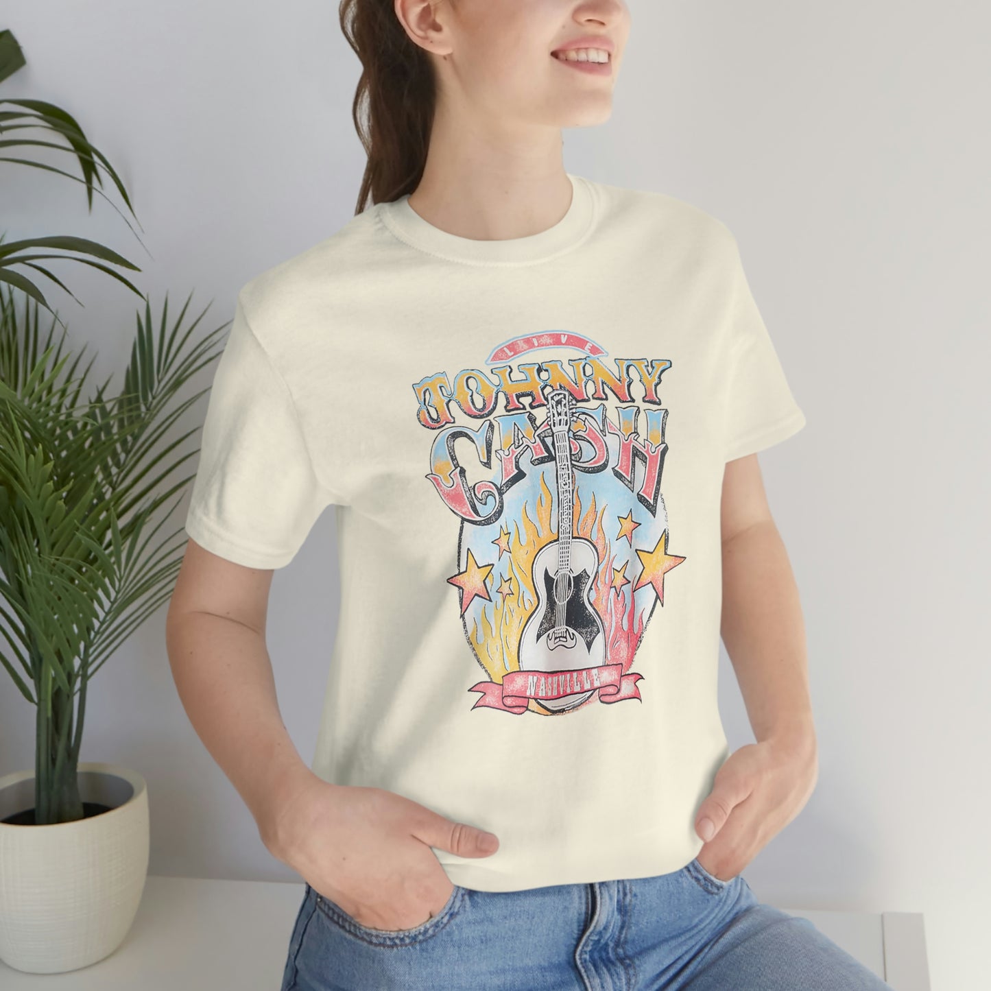 "Johnny Cash" Unisex Jersey Short Sleeve Tee