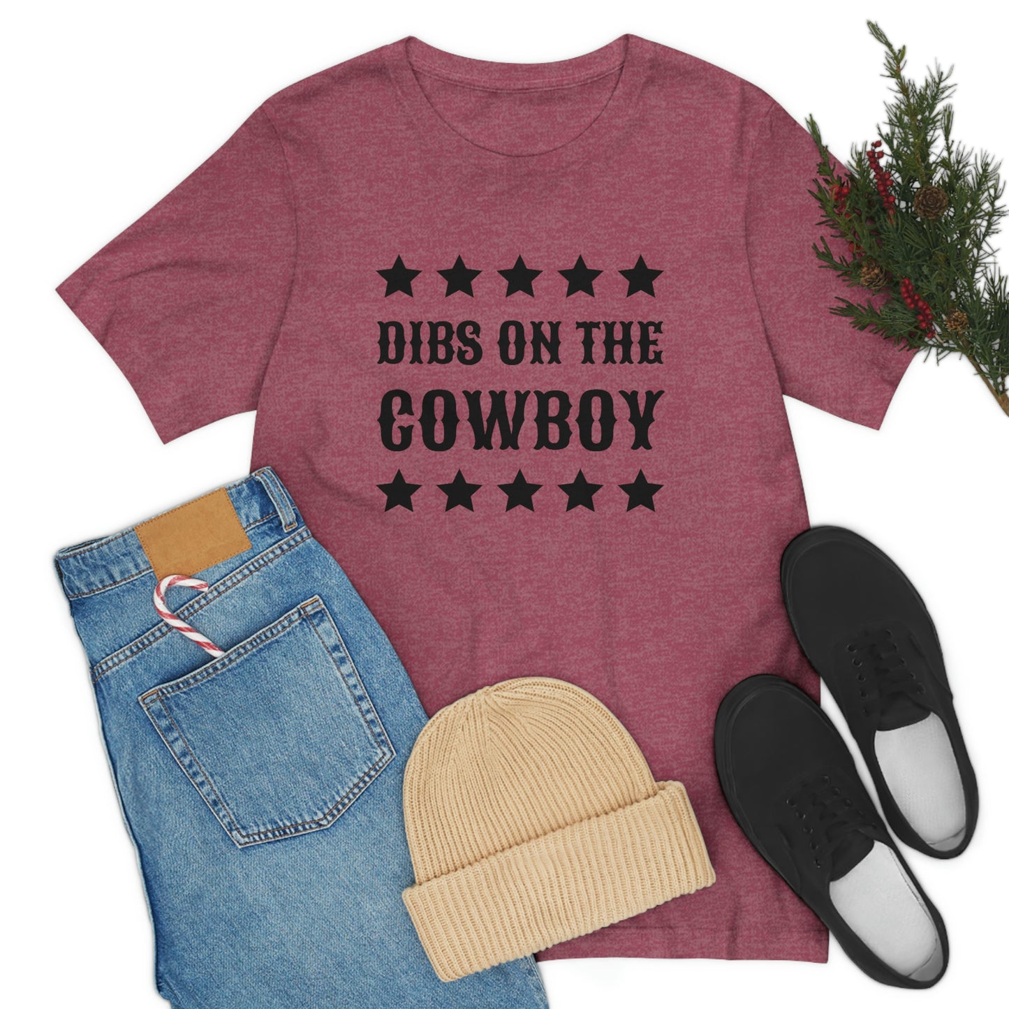 "Dibs on the Cowboy" Unisex Jersey Short Sleeve Tee