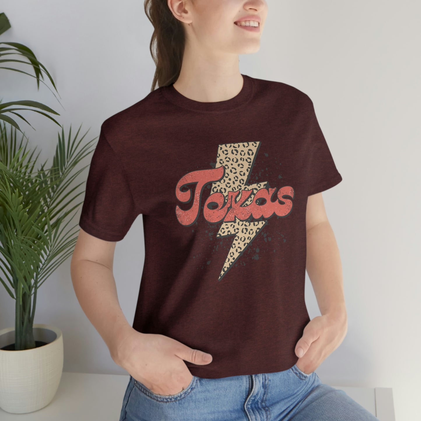 "Texas" Unisex Jersey Short Sleeve Tee (Bella Canvas 3001)
