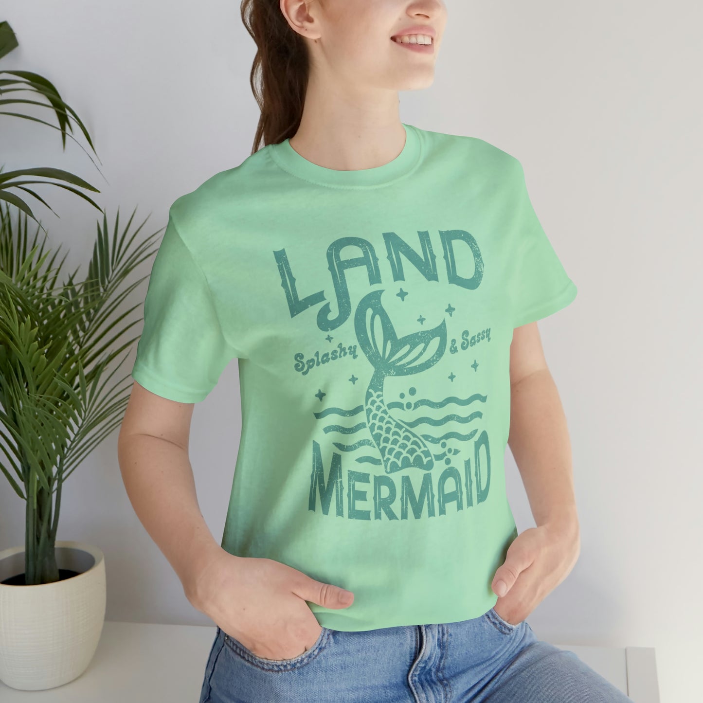 "Land Mermaid" Bella Canvas Short Sleeve Tee