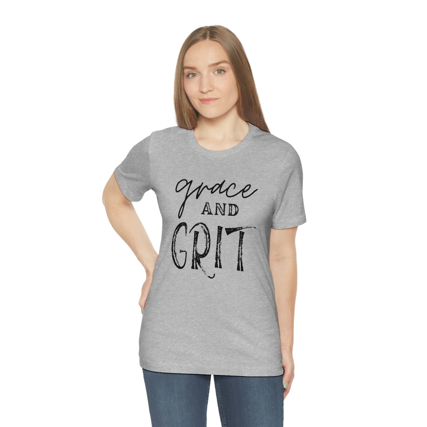 "Grace and Grit" Unisex Jersey Short Tee