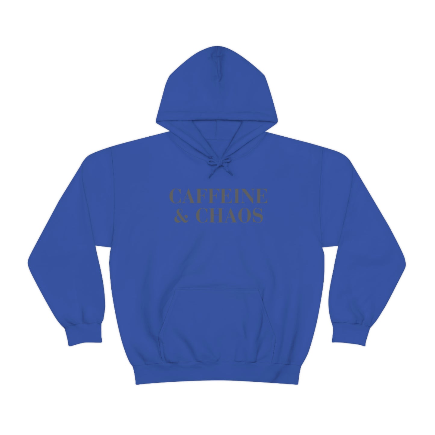"Caffeine and Chaos" Unisex Heavy Blend™ Hooded Sweatshirt