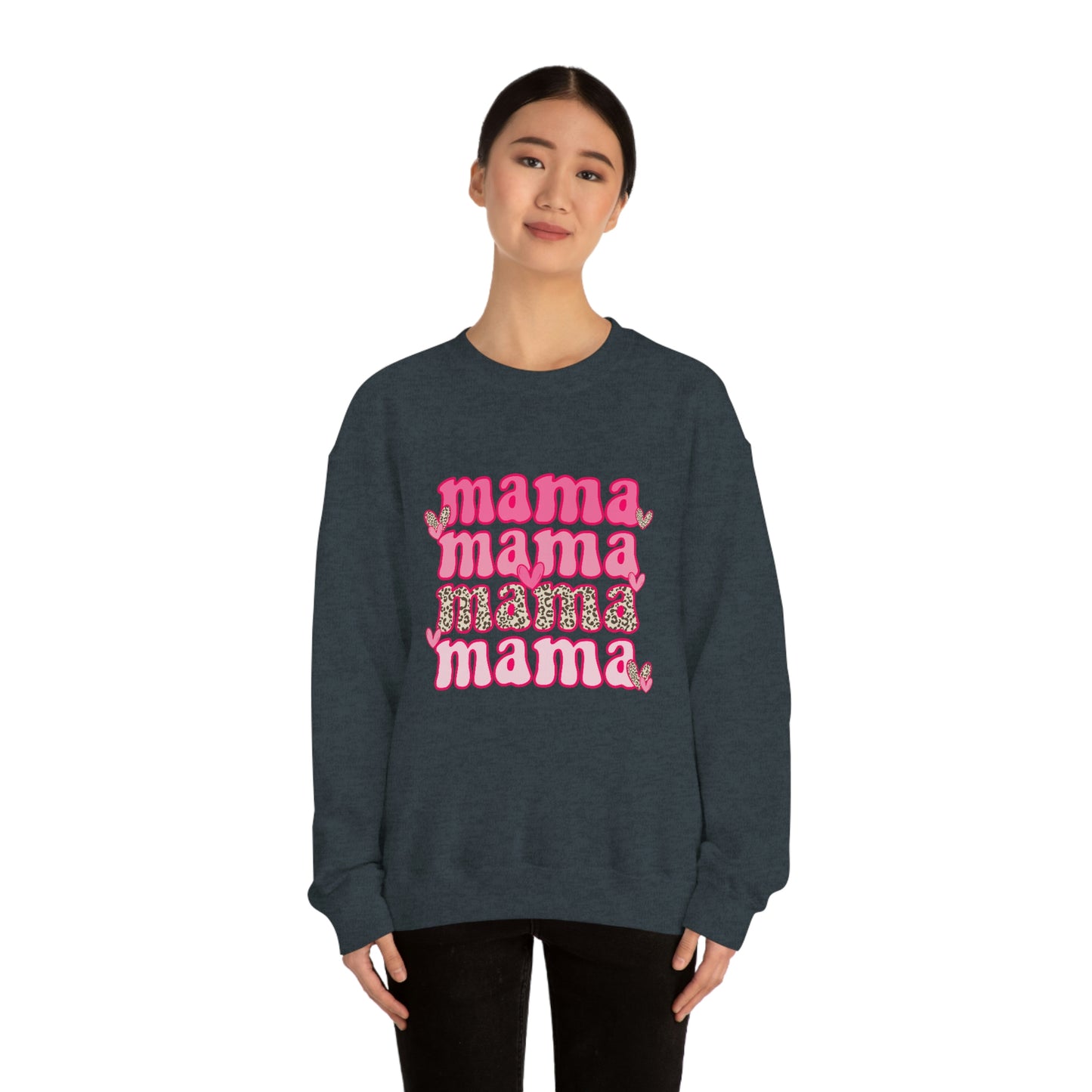 "Mama" Unisex Heavy Blend™ Crewneck Sweatshirt