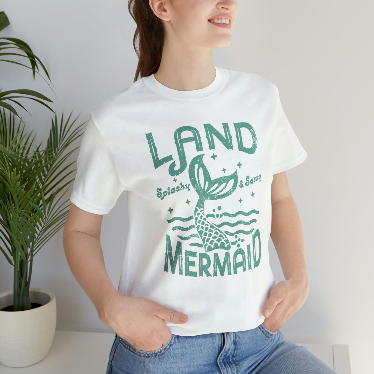 "Land Mermaid" Bella Canvas Short Sleeve Tee
