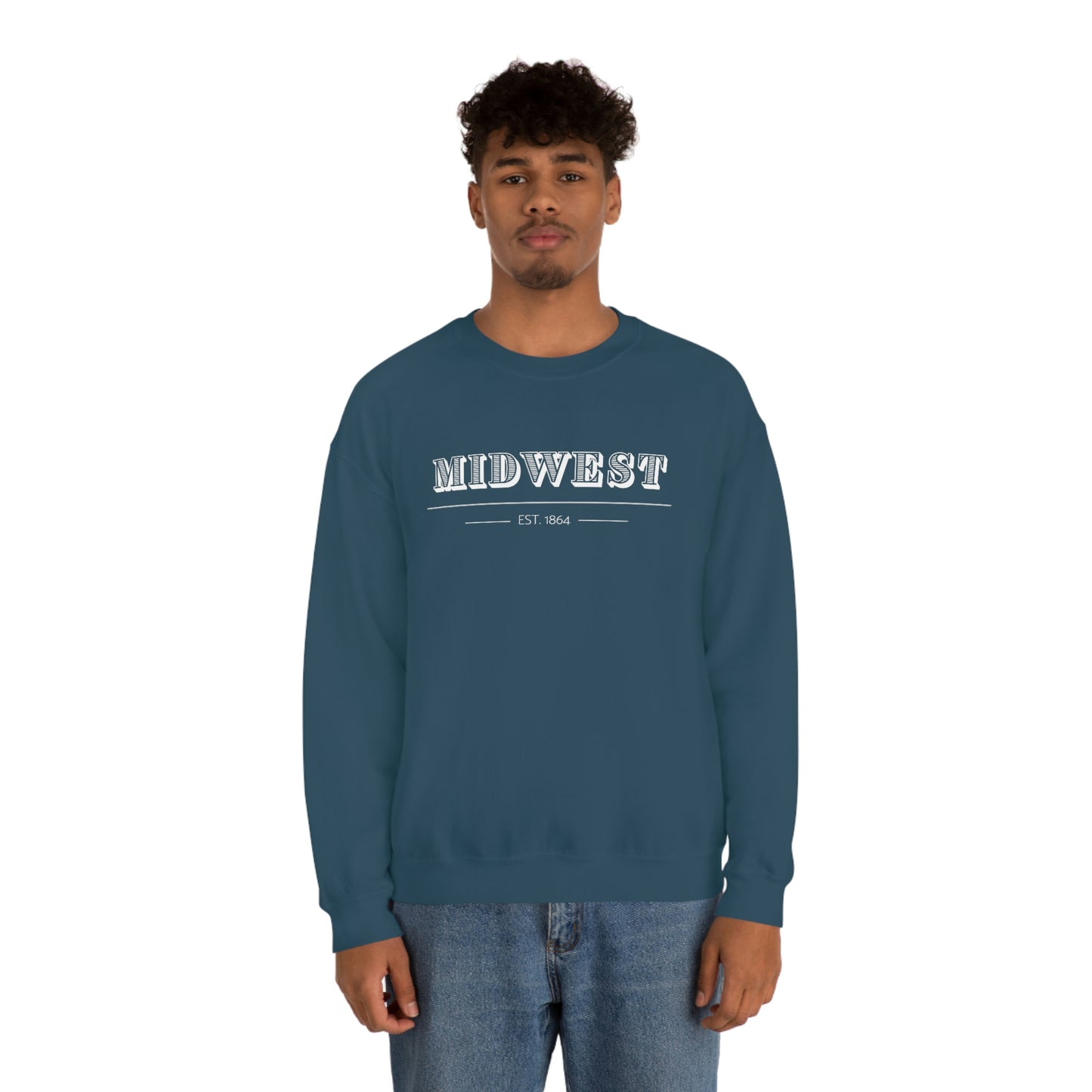 "Midwest" Unisex Heavy Blend™ Crewneck Sweatshirt