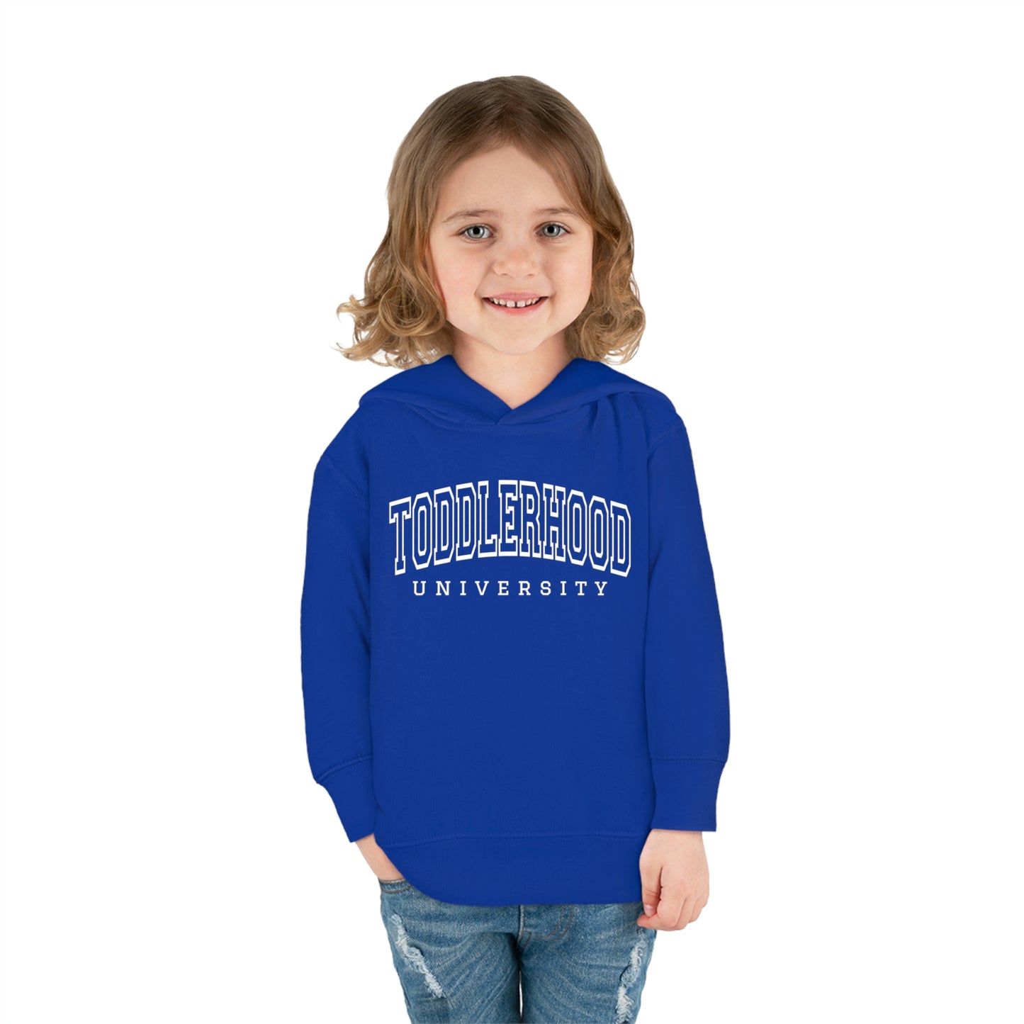 "Toddlerhood University" Toddler Pullover Fleece Hoodie (2T-6T)