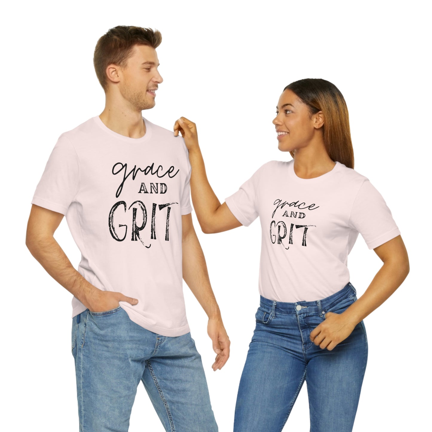 "Grace and Grit" Unisex Jersey Short Tee