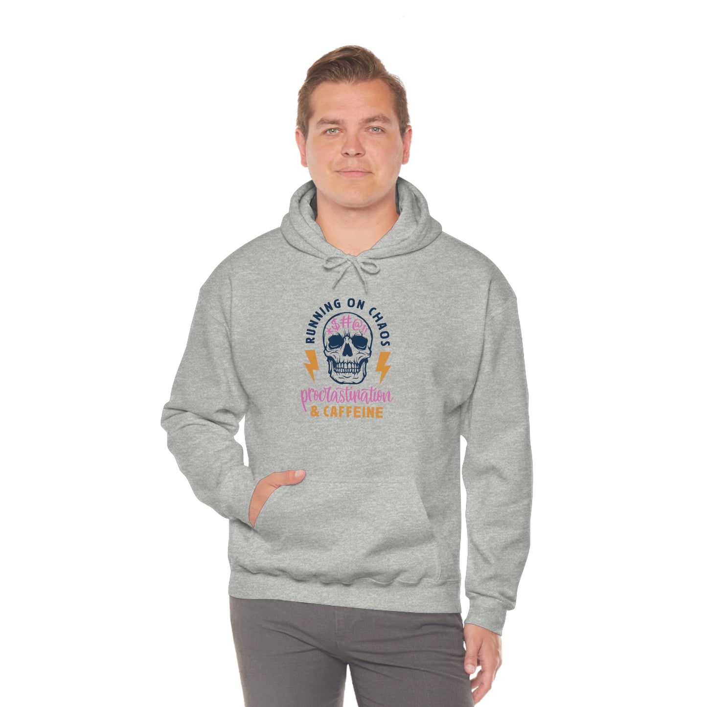 "Chaos and Caffeine" Unisex Heavy Blend™ Hooded Sweatshirt