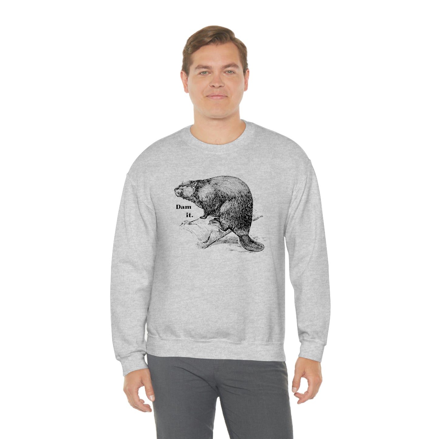"Dam it" Gildan Graphic Crewneck Sweatshirt