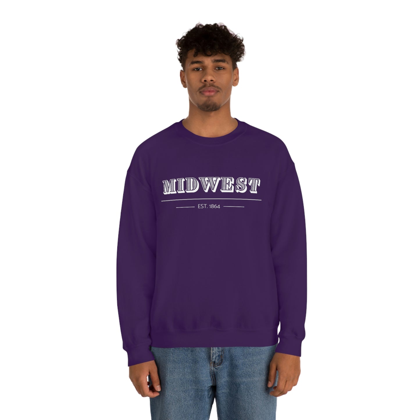 "Midwest" Unisex Heavy Blend™ Crewneck Sweatshirt