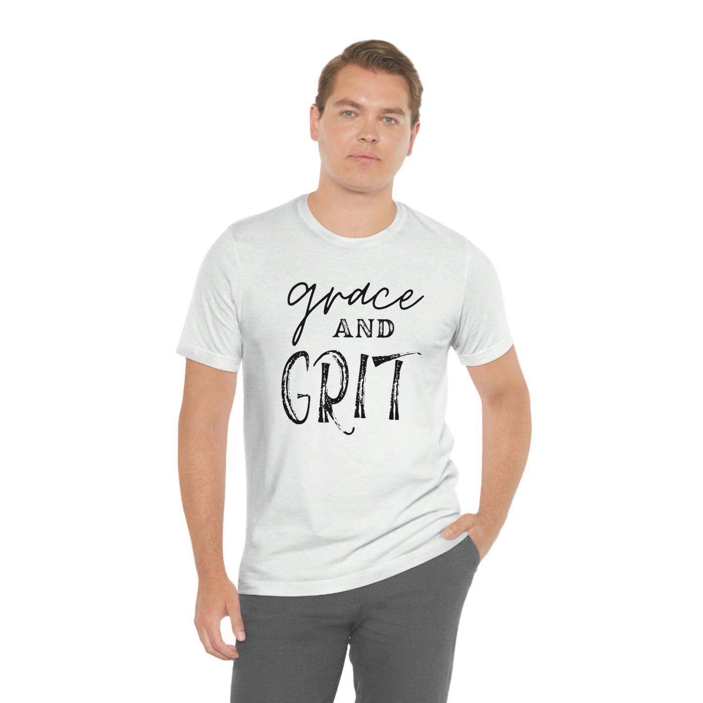 "Grace and Grit" Unisex Jersey Short Tee