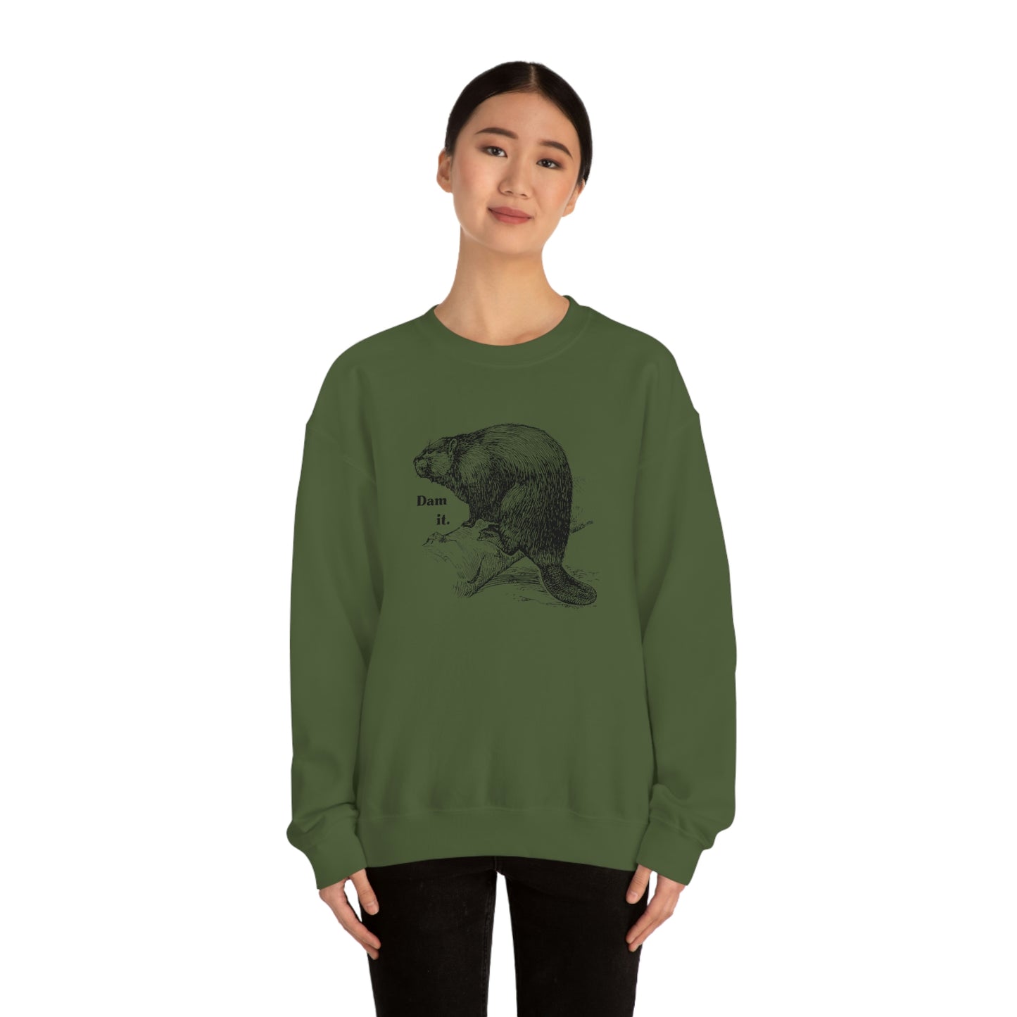 "Dam it" Gildan Graphic Crewneck Sweatshirt