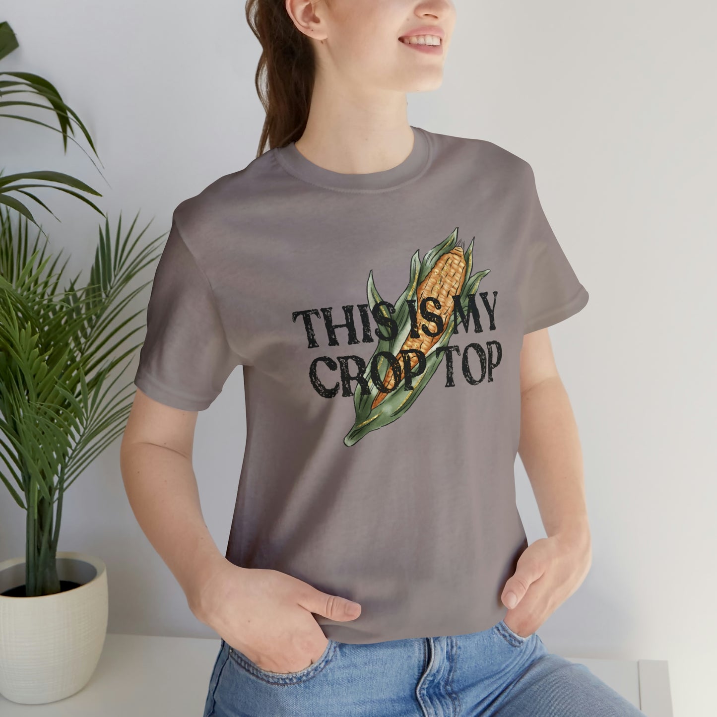 "Crop Top" Bella Canvas Unisex Short Sleeve Tee
