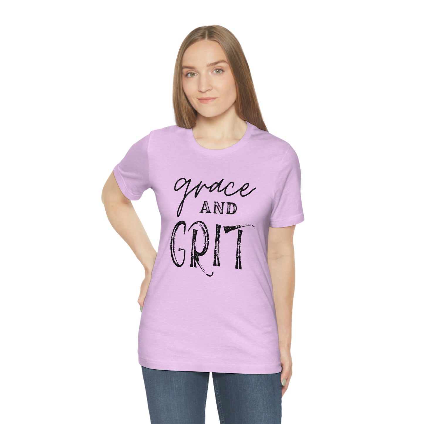 "Grace and Grit" Unisex Jersey Short Tee