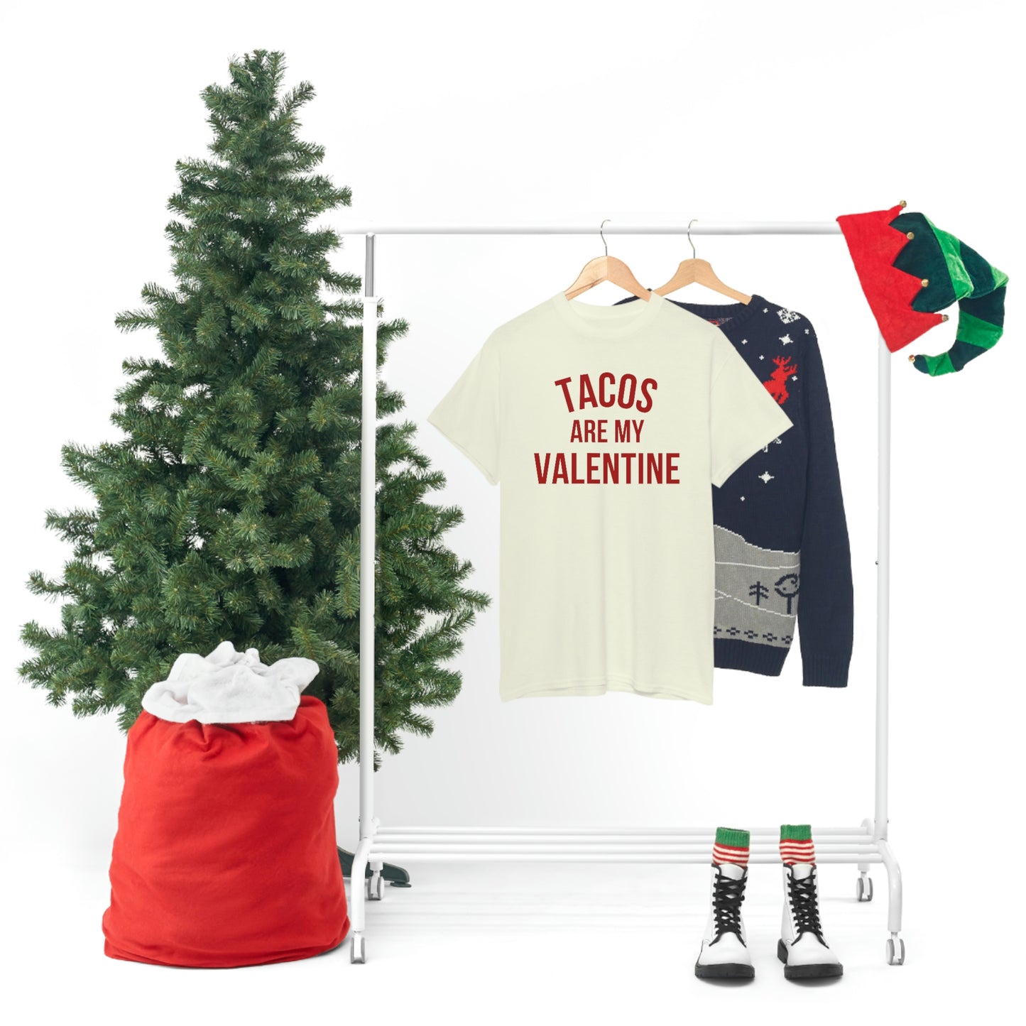 "Tacos are my Valentine" Unisex Heavy Cotton Tee