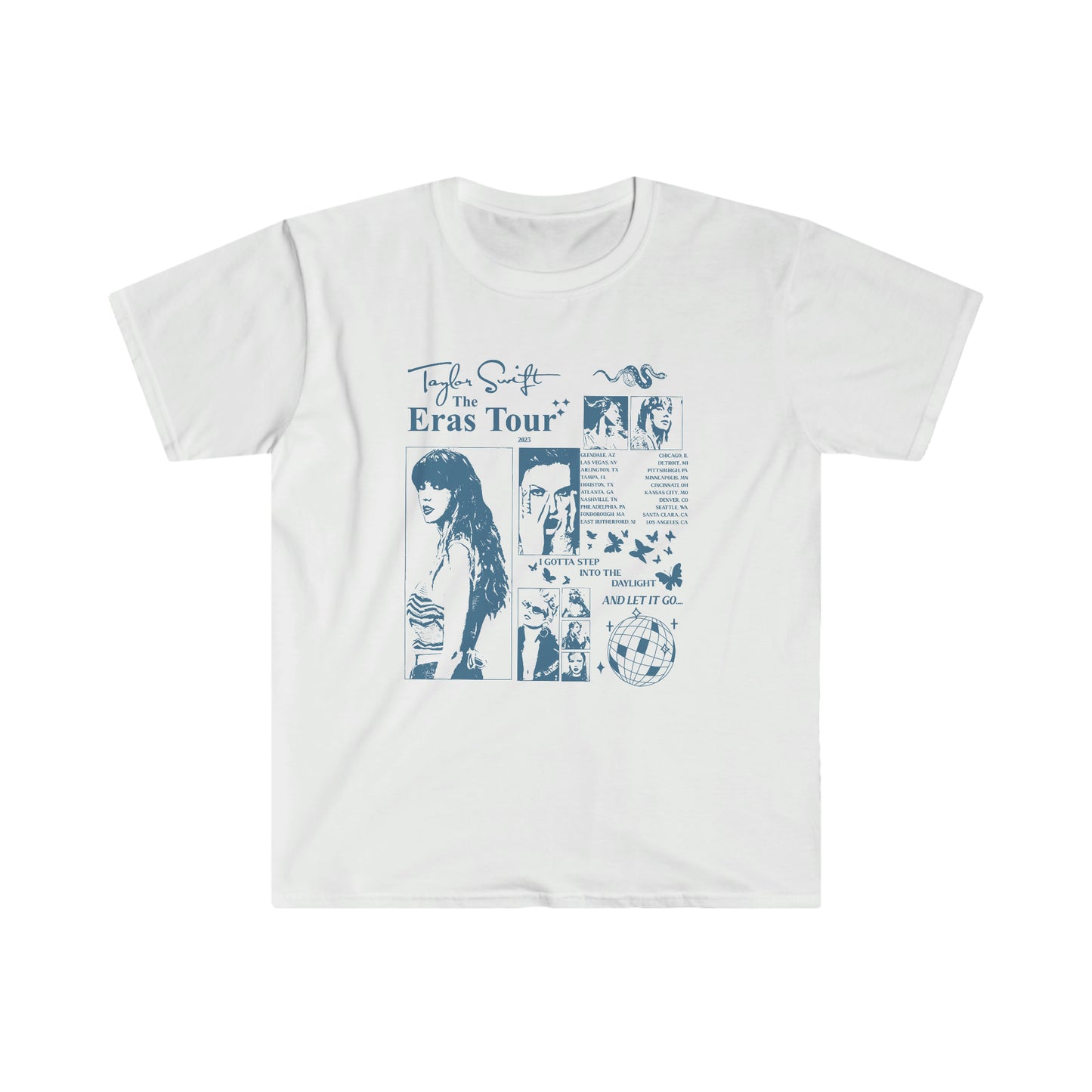 Taylor Swift Eras Tour Gildan Unisex Softstyle T-Shirt