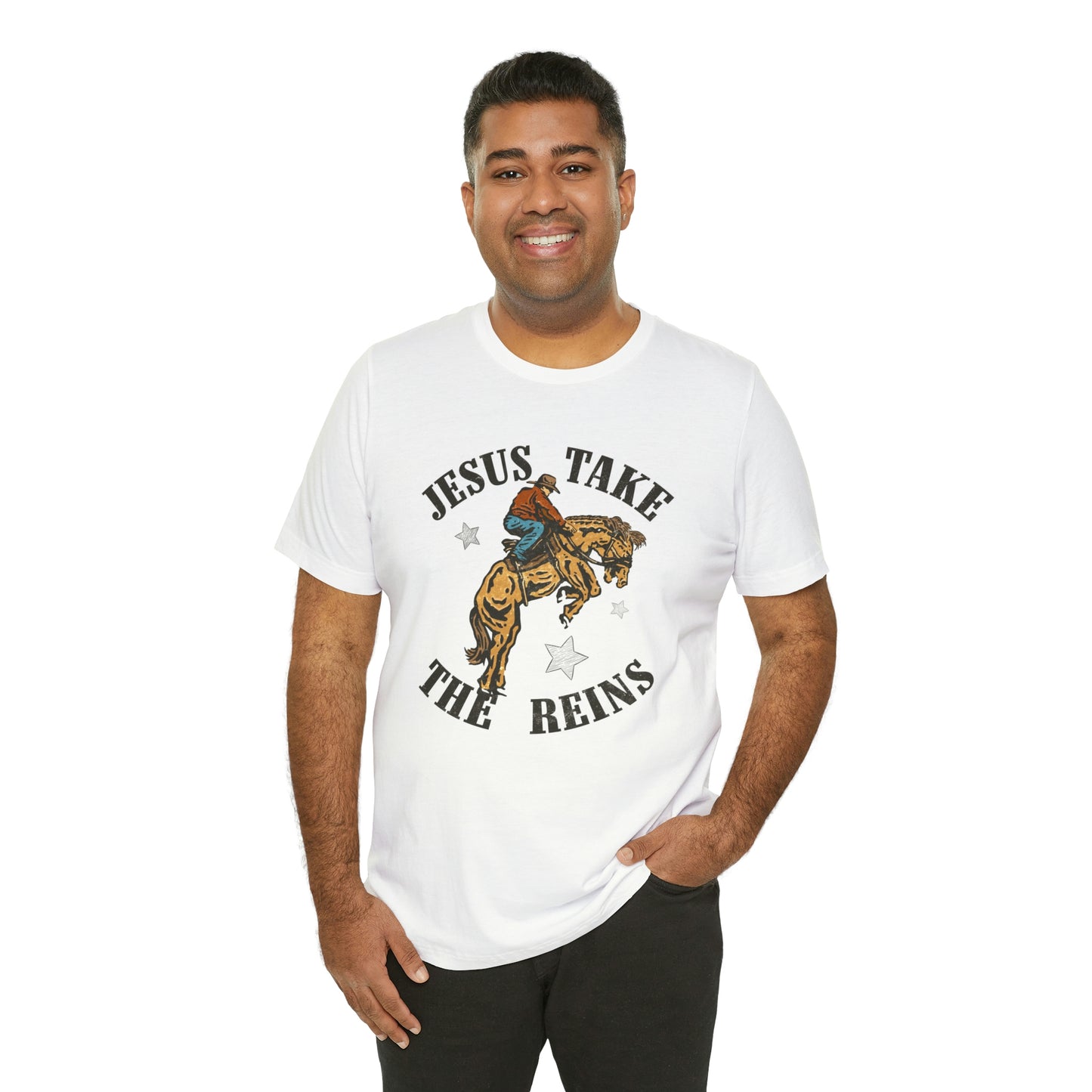 "Jesus Take the Reins" Bella Canvas Short Sleeve Tee