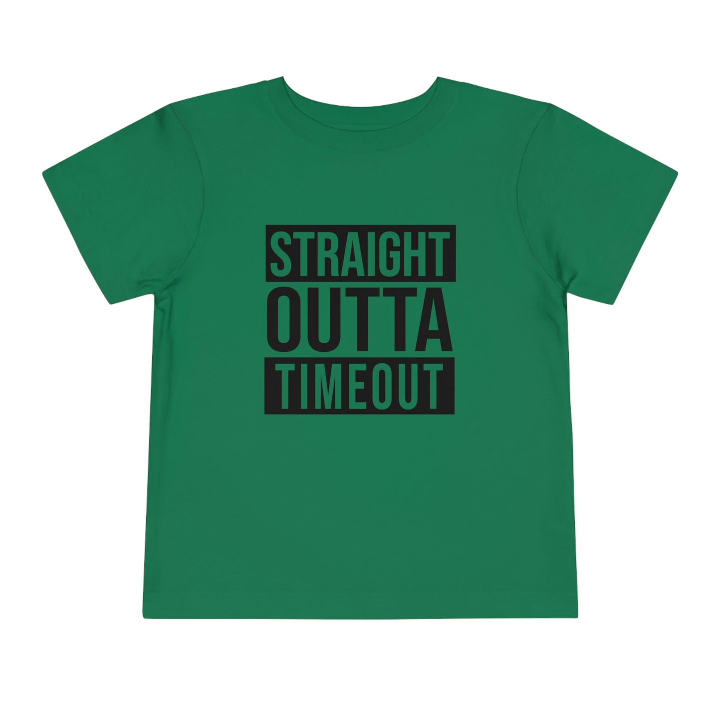 "Straight Outta Timeout" Toddler Short Sleeve Tee (2T-5T)