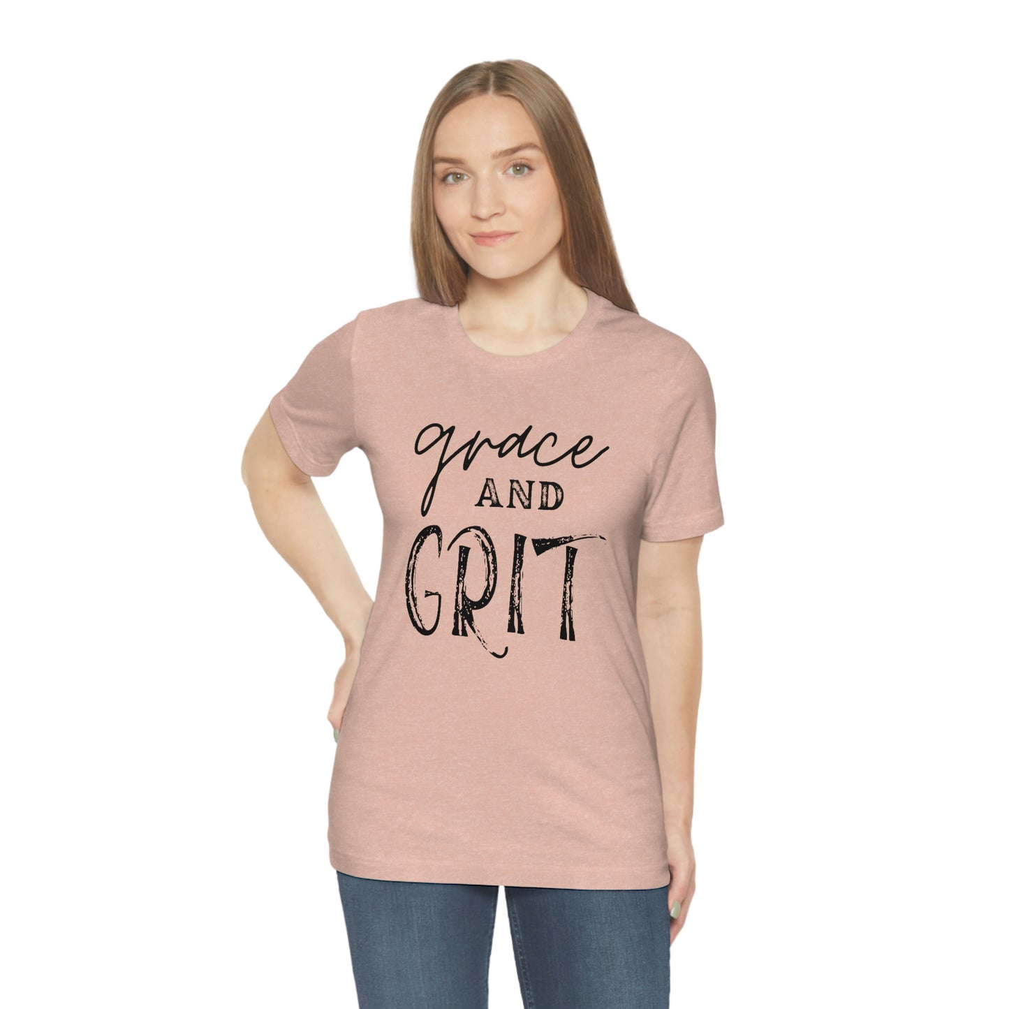 "Grace and Grit" Unisex Jersey Short Tee