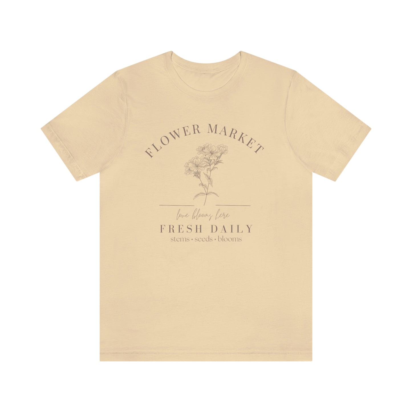 "Flower Market" Bella Canvas Graphic Tee