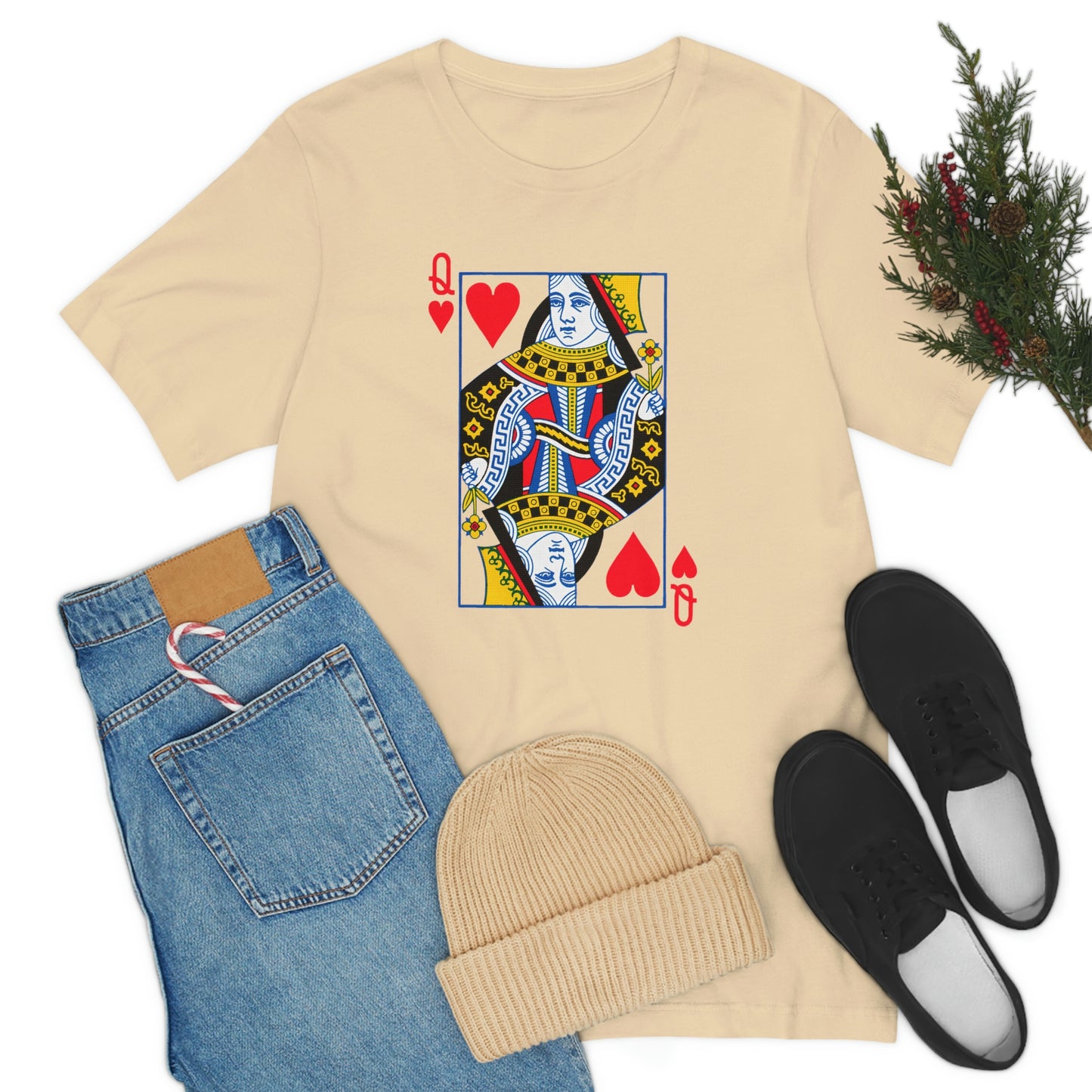 "Queen of Hearts" Unisex Jersey Short Sleeve Tee