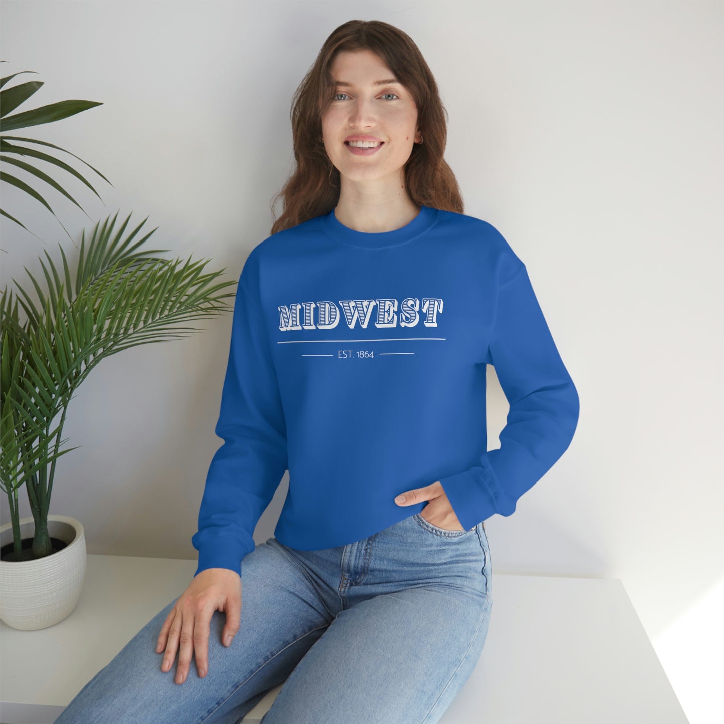 "Midwest" Unisex Heavy Blend™ Crewneck Sweatshirt